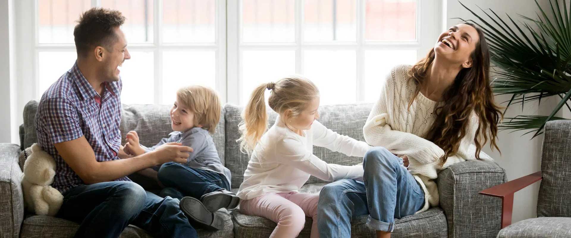 San Antonio family relaxing at home, kept pest-free by Pest Pro